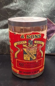 Vintage W E Garett and Sons Snuff Jar - Picture 1 of 9