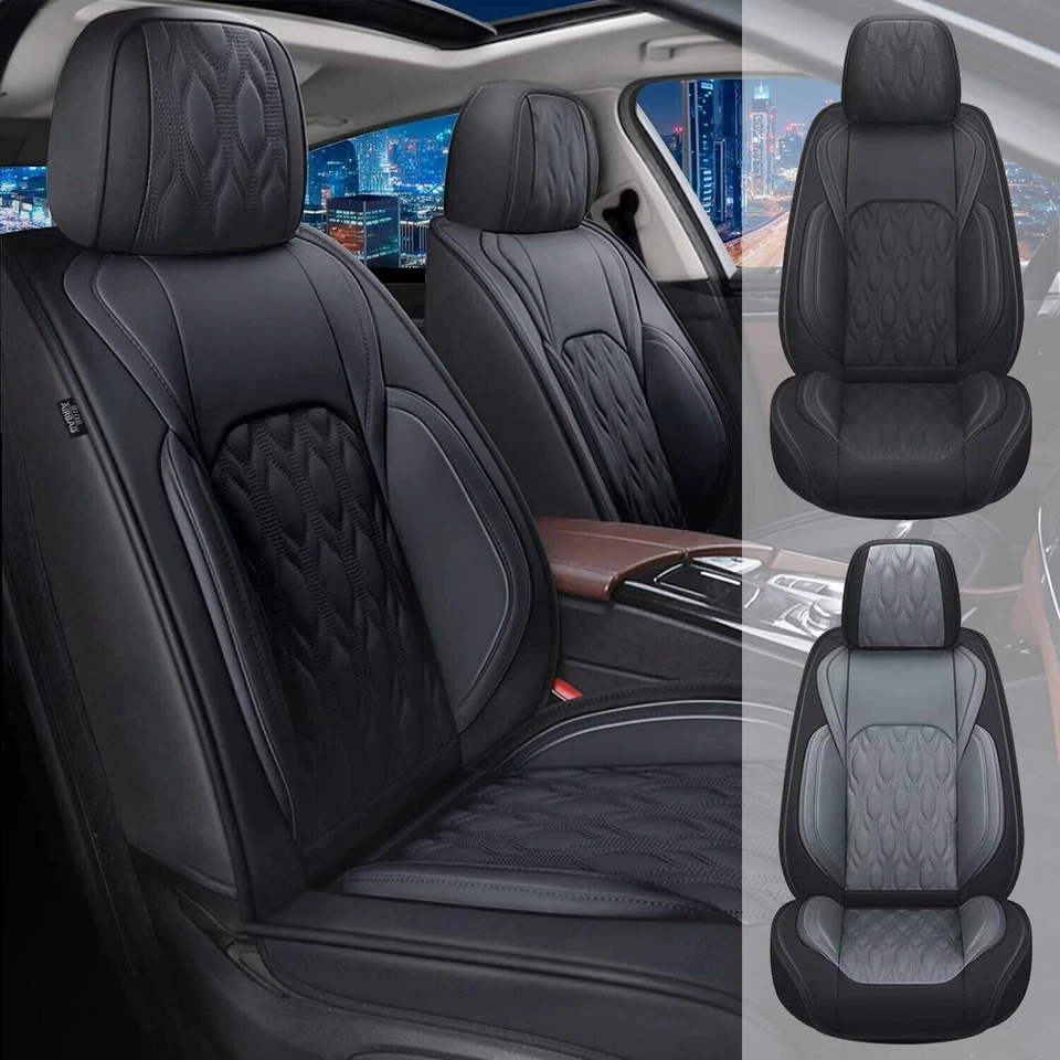 Car Front Row 2-Seat Covers PU Leather Cushion Pad For Hyundai Elantra 2000-2024 Foto 1 de 1