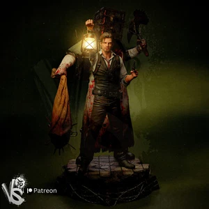 Il male dentro diorama, scena stampata in 3D non dipinta, gioco survival horror - Foto 1 di 9