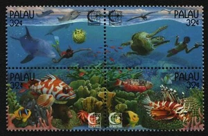 Palau 1995 - Mi-Nr. 937-940 ** - MNH - bloque de cuatro - vida marina / vida marina - Imagen 1 de 1