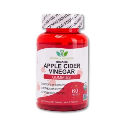 180 Gummies, Organic Apple Cider Vinegar Gummies 1000MG (Pack of 3) - Image 1 of 4