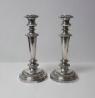 Pair 19Th English Old Sheffield Plate 10" Silver Candlesticks