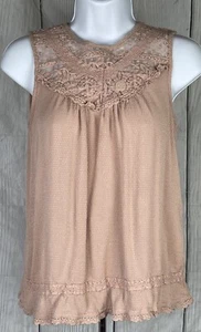 Knox Rose Damen XS ärmelloses besticktes Top rosa Dusty Rose - Bild 1 von 8