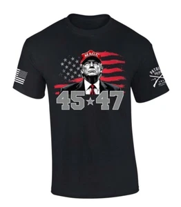 Trenz Shirt Company Trump 45 47 Making America Great Again Short sleeve T-shirt - Picture 1 of 1
