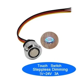 5V 12V 24V Stepless Touch LED Dimmer Switch For LED Strip Closet Cabinet Light - Picture 1 of 9