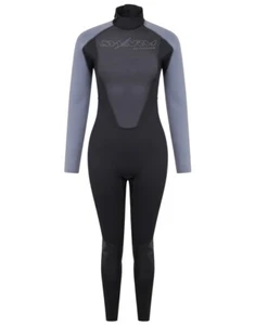 Typhoon Swarm 3 Adult/Womens Full Wetsuit Black/Graphite - Back Entry Size 12 - Picture 1 of 2