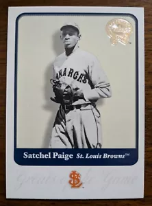 SATCHEL PAIGE, 2001 FLEER GREATS OF THE GAME #42, KC MONARCHS - Picture 1 of 2