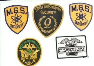 MGS Security Quest Investigators American LaFrance American Trucking Patches - Picture 1 of 12