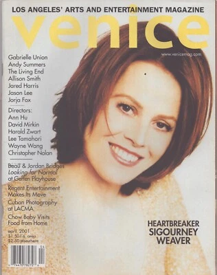 Venice Magazine - April 2001 - Sigourney Weaver - Image 1 of 2