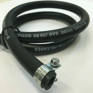 TRIUMPH BSA CLASSIC BIKE FUEL HOSE 1MTR X 1/4" WITH FUEL PIPE CLIPS BIKE - Picture 1 of 1