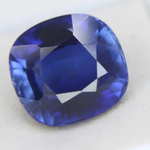 11.40 Ct Certified Natural Blue Sapphire Eye Clean Cushion Cut Loose Gemstones - Picture 1 of 5