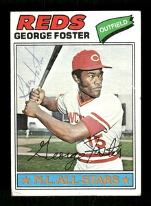 1977 Topps  347 George Foster signed auto autograph  Ballpoint MZ BXCP57 - Picture 1 of 2