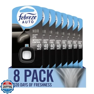 Febreze AUTO Air Freshener, Odor-Fighting Automotive Vent Clip, Noir Scent, 8 - Picture 1 of 5