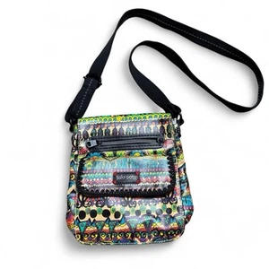 Sakroots Peace Small Messenger Cross Body Bag Purse Flip Closure Multicolored - Picture 1 of 7