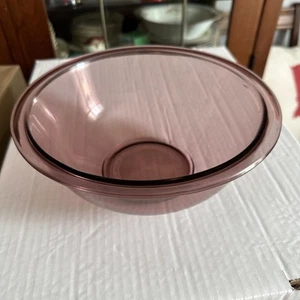 Vintage 1,5 Liter Pyrex lila Amethyst Glas verschachtelte Rührschüssel - Bild 1 von 3