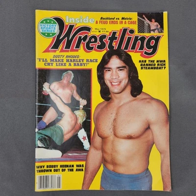 Inside Wrestling Magazine May 1979 Backlund Malvia Dusty Rhodes Collectible - Image 1 of 4