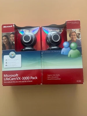 Microsoft LifeCam VX-3000 Pack Two Web Cams New - Image 1 of 4