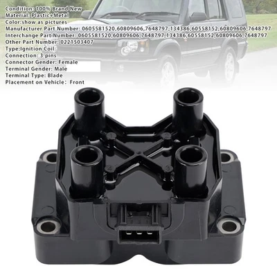 Ignition Coil 0221503407 Per Land Rover Discovery Range Rover S1 - Immagine 1 di 4