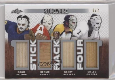 2018 Leaf ITG Stickwork Stick Rack Four Silver /7 Rogie Vachon Bernie Parent HOF - Image 1 of 2