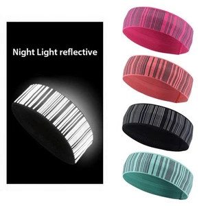 Paquete de 1/2/3 diadema deportiva reflectante yoga gimnasio correr noche diadema para sudar diadema para el cabello - Imagen 1 de 16