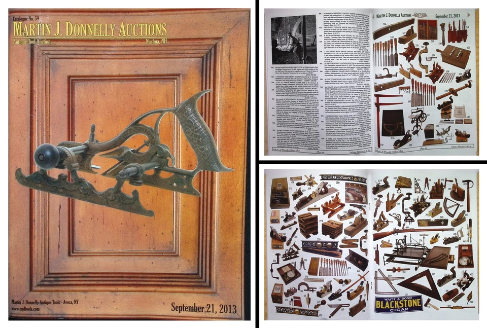 Catálogo de subasta de herramientas antiguas a todo color septiembre de 2013 con precios realizados Foto 1 de 1