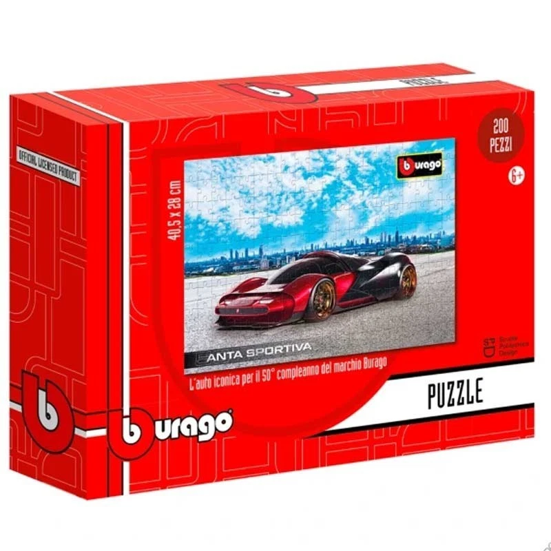 Puzzle Auto Sportiva 200 Pezzi 40x28 cm Edizione 50° Anniversario Burago 77670 - Immagine 1 di 1