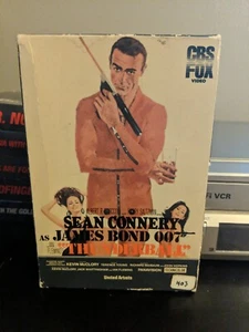 Thunderball vhs Sean Connery James Bond 007 Drawer big Box RARE Vintage CBS FOX - Picture 1 of 4
