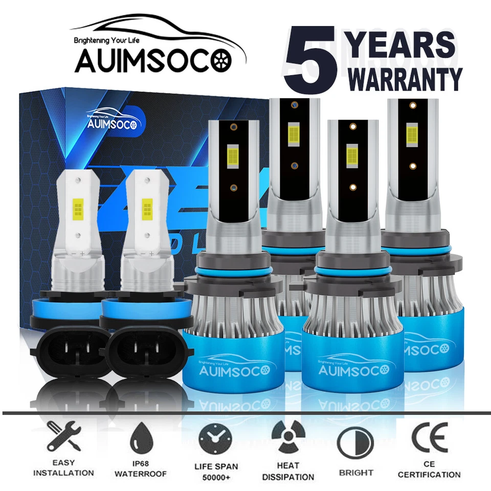 Kit de faros antiniebla LED para automóvil Honda Accord LX sedán 4 puertas 2006-2012 Foto 1 de 4