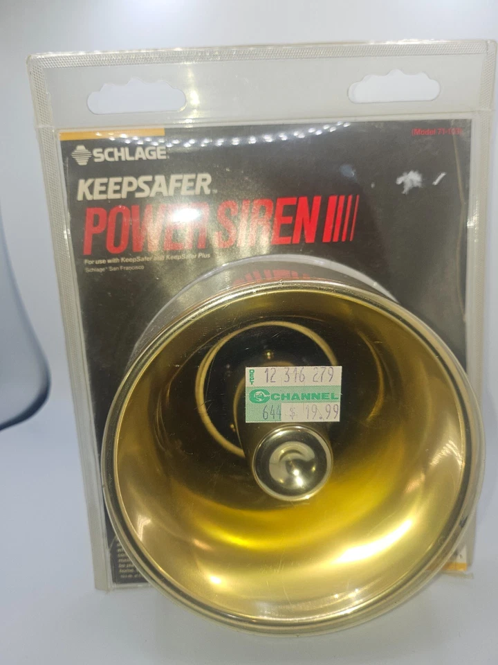 Schlage Keepsafer ~ Power Siren Security Horn ~ No 71-103 6W 8 Ohms Deal(A3) - Image 1 of 4