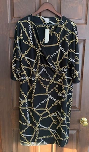 NWT CHICOS MATTE JERSEY DRESS CHICO'S SIZE 3 P L XL RETAILS $119 - Picture 1 of 4