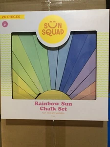 Juego de tiza Sidewalk Rainbow Sun - Sun Squad de 20 piezas - Imagen 1 de 1