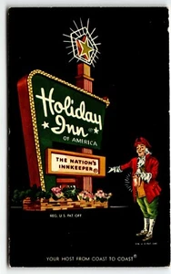 Postkarte Holiday Inn tolles Schild South Atlanta Georgia GA UNP - Bild 1 von 2