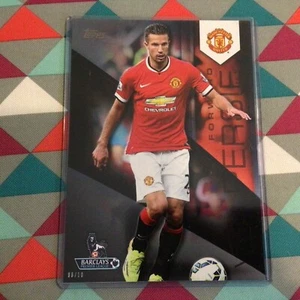 Robin Van Persie  Manchester United 6/10 made 5x7 Black 2014-2015 Topps Premier - Picture 1 of 2