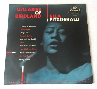 ELLA FITZGERALD ~ LULLABIES OF BIRDLAND ~ 1956 UK 11-TRACK MONO VINYL LP RECORD - Image 1 of 4