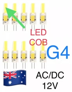 4pcs G4 Warm White LED COB 12V AC DC Halogen Lamp Mini Bulb Light Globe - Picture 1 of 4