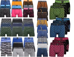 Mens 3 Pack Crosshatch Boxer Shorts Underwear Underpants Trunks Multipack Boxers - Picture 1 of 41