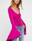 FREE PEOPLE Womens Top What A Babe Slim Purple Size XS OB675828