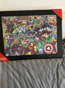 Marvel Comics 3D Wall Art Superheros Moving Picture Framed Hologram 30" X 22" - Picture 1 of 3