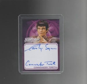 Star Trek TNG Archives & Inscriptions Carolyn Seymour autograph 