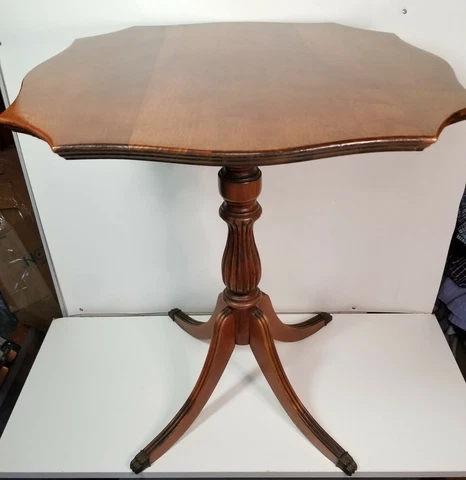 Vintage Solid Wood 25" Side Accent Parlor Table Cover