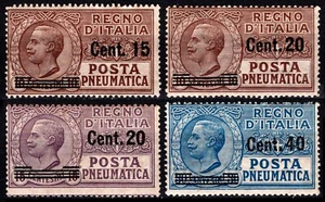 REGNO 1924/1925 - Pneumatica tipo Leoni sovrastampati (MNH*) - Picture 1 of 2