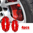 4x Red 3d Style Front+rear Car Disc Brake Caliper Cover Parts Brake Accessories