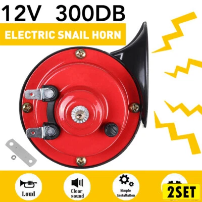 Juego de 2 coches camión SUV 300DB fuerte súper tren para bocina motocicleta 12 V coche barco automático Foto 1 de 4