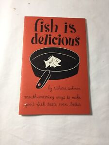 Cookbook "Fish Is Delicious" By Richard Salmon Vintage 1954 General Motors Staff
