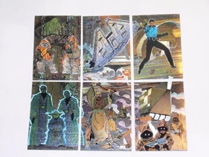 1995 Star Wars GALAXY SERIES 3 etched foil INSERT 6 CARD SET Walter SIMONSON - Picture 1 of 15