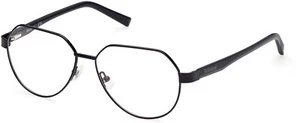 Marco de gafas ópticas de metal negro brillante Timberland TB 1734 001 54-14-145 RX - Imagen 1 de 2