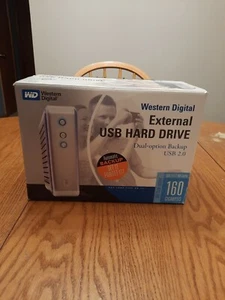 Western Digital External Hard Drive Dual-option Backup USB 2.0 Firewire 160 Gig - Picture 1 of 3