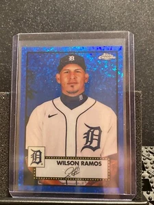 Wilson Ramos  2021 Topps Chrome Platinum - Blue Mini-Diamonds -#35/199 Tigers - Picture 1 of 2