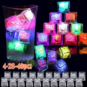 Wiederverwendbare LED leuchtende Eiswürfel Baby Kind Bad leuchten Spielzeug Dusche leuchtendes Spielzeug Dekor - Bild 1 von 30