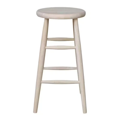 30 In. Unfinished Wood Bar Stool - Image 1 of 4